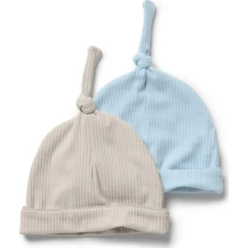 Čepice 696637 - Tchibo - Žerzejové čepice pro miminka - pro ženy - vel. 49-52 cm - barva: modrá