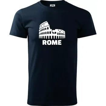 Pánské tričko Italy Koloseum Rome - Triko extra velké (5-8XL) - 8XL ( Námořní modrá (velmi tmavá - téměř černá) )