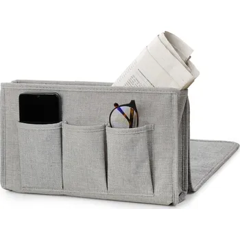 Postel 688802 - Tchibo - Organizér na postel a pohovku - barva: šedá