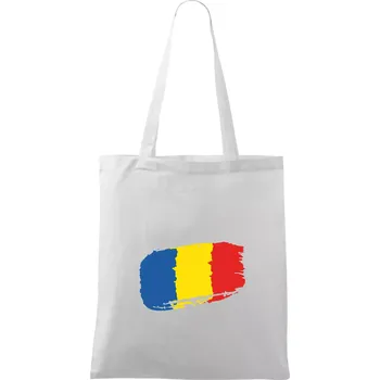 Rumunsko vlajka - Taška bavlněná - 42 x 38 cm ( Bílá )