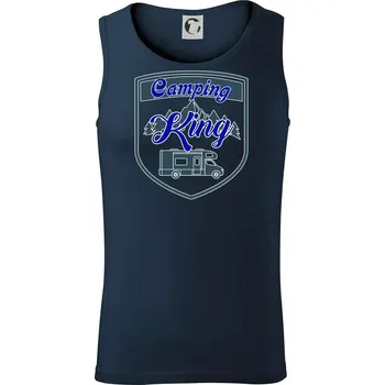 Pánská móda Camping King - obytňák - Tílko pánské Core - M ( Námořní modrá (velmi tmavá - téměř černá) )