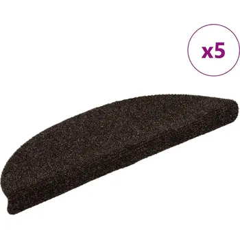 Nášlap na schod Schodové rohože samolepicí 30 ks 56 x 17 x 3 cm hnědé půlkulaté