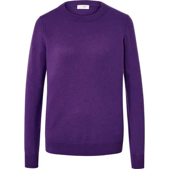 Dámský svetr 689190 - Tchibo - Svetr z jemného úpletu s kašmírem - pro ženy - vel. L 44/46 - barva: fialová