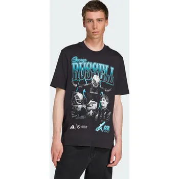 ADIDAS Tričko Mercedes - AMG Petronas Formula One Team George Russell Graphic 2XL ČERNÁ