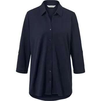 Dámská halenka 698526 - Tchibo - Halenka z žerzejového piké - pro ženy - vel. 46 - barva: modrá