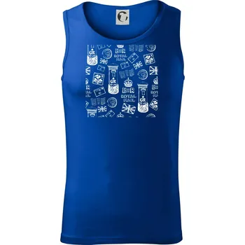 Pánské termoprádlo Britská pošta ikony - Tílko pánské Core - M ( Královská modrá )