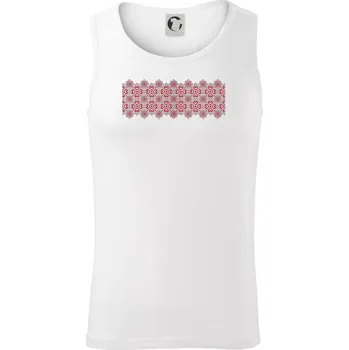Lotyšsko ornament - Tílko pánské Core - 2XL ( Bílá )