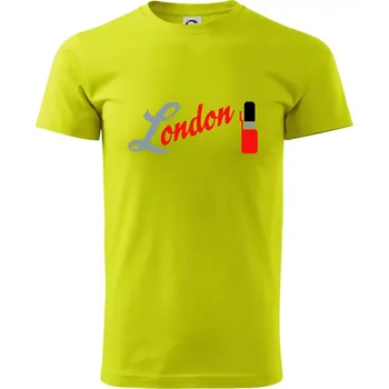 London Stráž - Klasické pánské triko vyšší gramáže - M ( Limetková )
