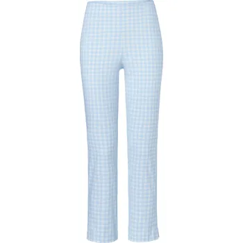 Dámské kalhoty 634597 - Tchibo - 7/8 strečové kalhoty - pro ženy - vel. 42 - barva: modrá/kostkovaný