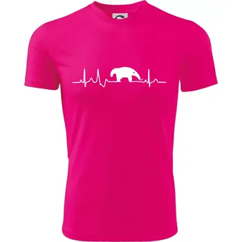 Mravenečník EKG - Dětské triko sportovní (dresovina) - 158 cm/12 let ( Neon Pink )
