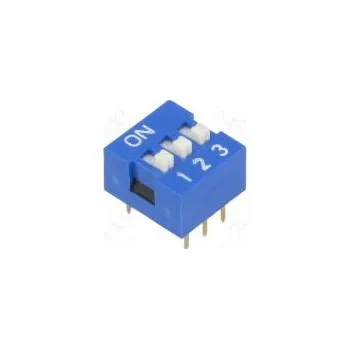 Switch Přepínač DIP-SWITCH Počet sekcí 3 ON-OFF 0,05A/12VDC pol 2