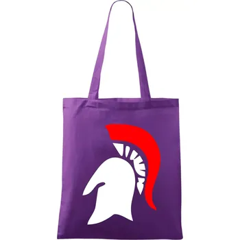 Řím Sparta helma - Taška bavlněná - 42 x 38 cm ( Fialová )