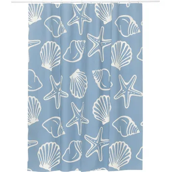 Sprchový závěs 699025 - Tchibo - Sprchový závěs - barva: modrá