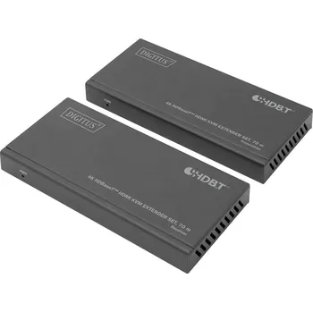 Elektrická zásuvka Digitus DS-55512 HDMI adaptér [1x HDMI zásuvka - 1x HDMI zásuvka] černá 4K UHD