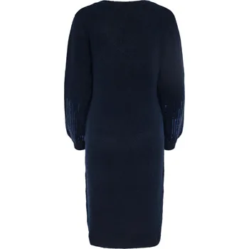Dámské šaty 673655 - Tchibo - Pletené šaty s flitry - pro ženy - vel. S 36/38 - barva: modrá