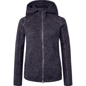 Dámská cargo bunda 687749 - Tchibo - Bunda z pleteného fleecu s kapucí - pro ženy - vel. S 36/38 - barva: modrá