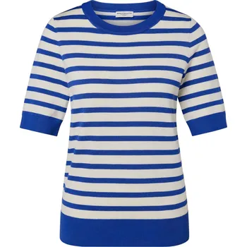 Dámský svetr 697924 - Tchibo - Svetr z jemného úpletu - pro ženy - vel. XXL 52/54 - barva: modrá/s proužky