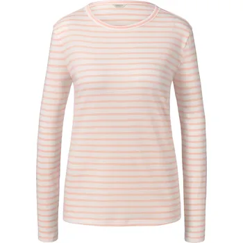 Pánské tričko 632303 - Tchibo - Triko s dlouhým rukávem - pro ženy - vel. L 44/46 - barva: bílá/s proužky