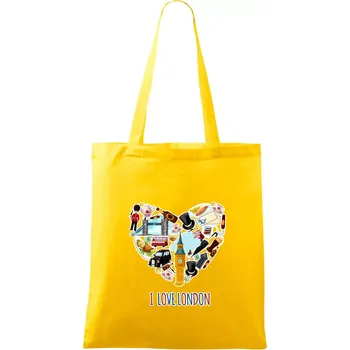 London turistic - Taška bavlněná - 42 x 38 cm ( Žlutá )
