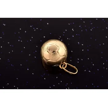 Přívěsek Fotbalový míč - zlatý přívěsek P001, Au 585/1000 14kt,0,85g