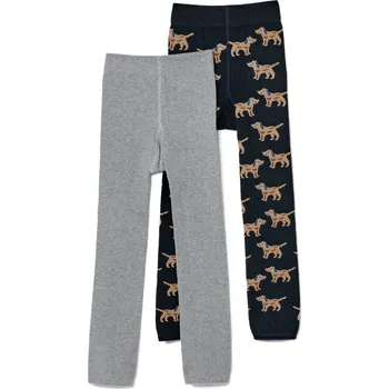 Dívčí oblečení 687324 - Tchibo - Dětské pletené legíny s výšivkou - pro ženy - vel. 122/128