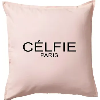 Polštář Célfie Paris - Polštář 50x50 - 50x50 - Pouze potah ( Světle růžová )