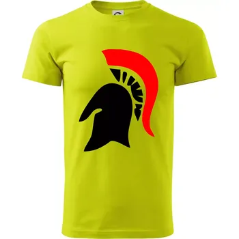 Řím Sparta helma - Klasické pánské triko vyšší gramáže - 3XL ( Limetková )