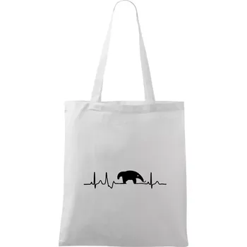 Mravenečník EKG - Taška bavlněná - 42 x 38 cm ( Bílá )
