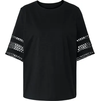 Pánské tričko 705056 - Tchibo - Triko s výšivkou - pro ženy - vel. M 40/42 - barva: černá