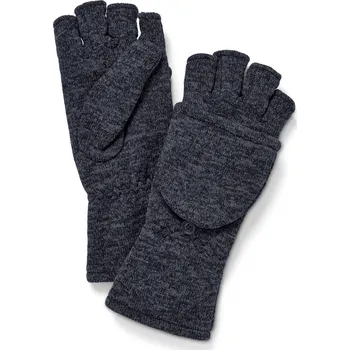 Rukavice 645935 - Tchibo - Odklápěcí palčáky z pleteného fleecu - pro ženy - vel. 7,5 - barva: modrá