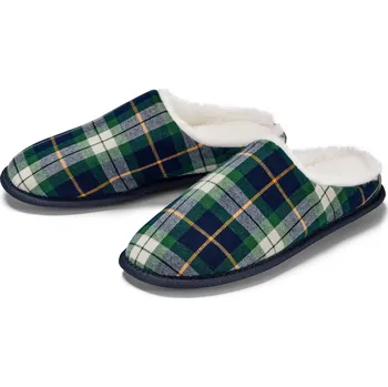 Dámské pantofle 691109 - Tchibo - Pantofle - pro ženy - vel. 36-37 - barva: modrá/kostkovaný