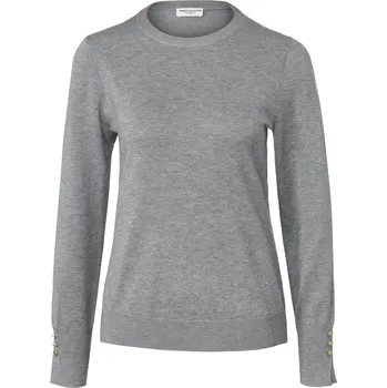 Dámský svetr 697857 - Tchibo - Svetr z jemného úpletu - pro ženy - vel. S 36/38 - barva: šedá