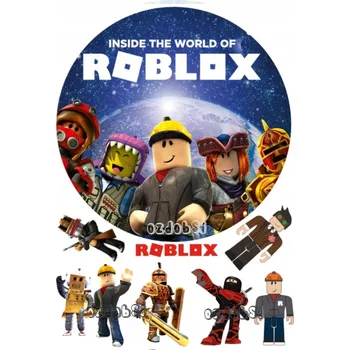 Jedlá dekorace na dort ozdobSi Roblox č.8 - jedlý papír - Bez úprav
