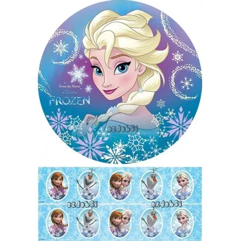 Přisada na vaření a pečení Ledové království 1 - jedlý papír - Úprava na přání +20 Kč / Jedlý papír / Bez decor gelu