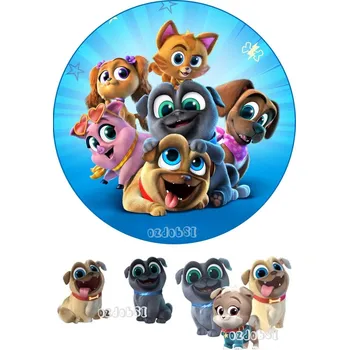 Jedlá dekorace na dort Kámoši hafíci 1 - jedlý papír - Bez úprav / Jedlý papír / Bez decor gelu