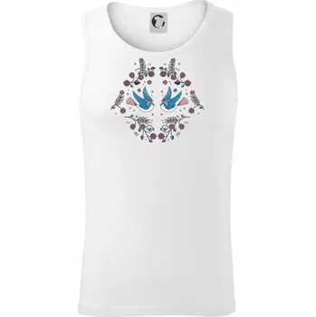 Pánská móda Volní ptáčci - Tílko pánské Core - M ( Bílá )