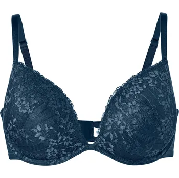 Podprsenka 627975 - Tchibo - Podprsenka push-up s krajkou - pro ženy - vel. 75A - barva: modrá