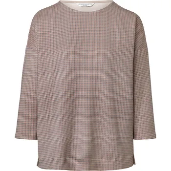 Dámská mikina 686620 - Tchibo - Kostkovaná mikina - pro ženy - vel. L 44/46 - barva: modrá/kostkovaný