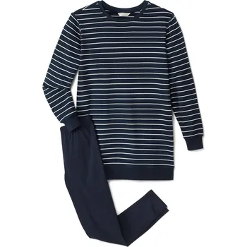 Dámské pyžamo 693904 - Tchibo - Pyžamo s legínami - pro ženy - vel. S 36/38 - barva: modrá/s proužky