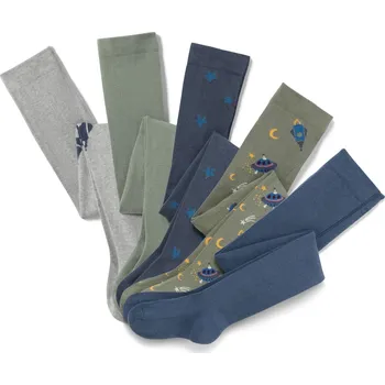 683610 - Tchibo - Bavlněné punčocháče - pro ženy - vel. 86/92 - barva: modrá/s proužky