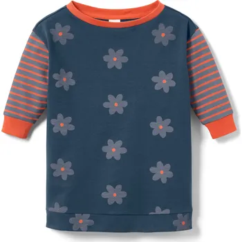 Chlapecká mikina 656774 - Tchibo - Dětská dlouhá mikina - pro ženy - vel. 122/128 - barva: modrá/s potiskem