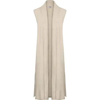 Dámská vesta 670138 - Tchibo - Pohodlná vesta z pleteniny - pro ženy - vel. L 44/46 - barva: béžová