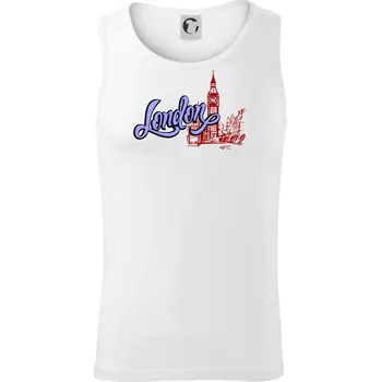 London Lettering - Tílko pánské Core - S ( Bílá )