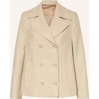 Boss Dámský Caban Kabát Caraza, krémová, 34