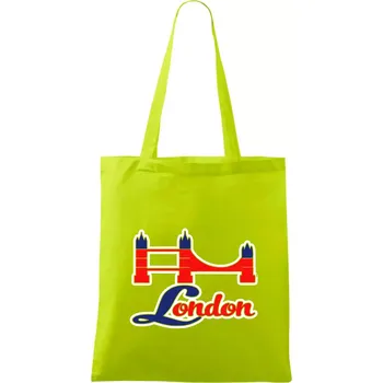 London most - Taška bavlněná - 42 x 38 cm ( Limetková )