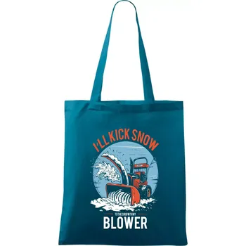 Kick snow blower - Taška bavlněná - 42 x 38 cm ( Petrolejová )