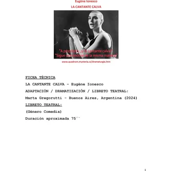 Kniha La Cantante Calva - Eugene Ionesco (E-Kniha)