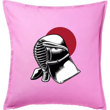 Polštář Japan culture - šerm - Polštář 50x50 - 50x50 - Včetně výplně ( Růžová )