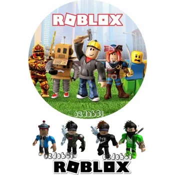 Přisada na vaření a pečení Roblox č.4 - jedlý papír - Úprava na přání +20 Kč / Jedlý papír / Bez decor gelu