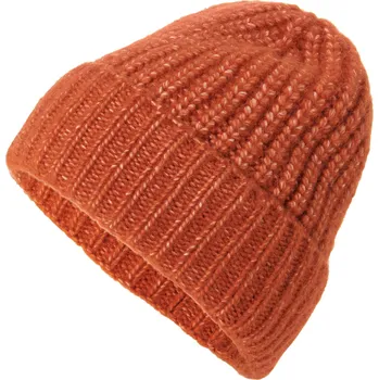 Čepice 644485 - Tchibo - Pletená čepice s vlnou - barva: oranžová